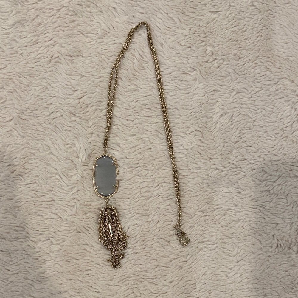 Kendra Scott Rayne Gold Long Pendant Necklace